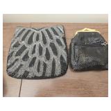 Lot of 2 vintage beaded purses