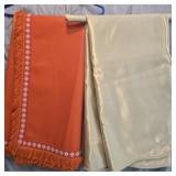 Lot of 2 vintage tablecloths
