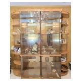 3 pc Retro Glass Front Display Cabinet SEE DESC