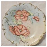 Hand Painted Gaby Capp 1972 Floral Plate