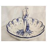Hand Painted Portugal Made Ceramic Basket