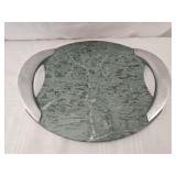 Green marble like tray