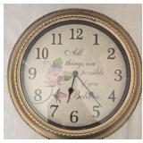 Plastic clock
