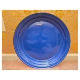Blue metal platter