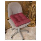 Gray Upholstered Office Chair