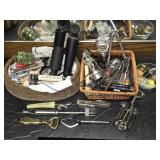 Estate Lot of Misc Wine Bottle Toppers Openers Etc