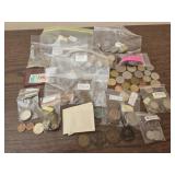 Large estate lot of collectible foreign coins