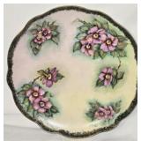 Hand Painted Gaby Capp 1970s Floral Plate