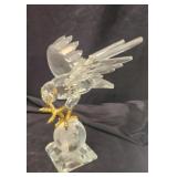 Unique glass decorative bird and globe