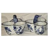 Pair of Formalities by Baum Bros Blue & White Pcs