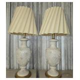 Vintage Pair of gorgeous ceramic lamps