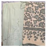 Lot of 2 vintage tablecloths