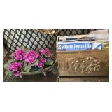 Brass Decorative Dish & Magazine Rack