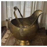 Antique Brass Coal Scuttle