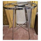 Stainless steel round roll around rack