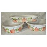 3 pcs Bosma Italian Made Agave Ceramic Dishes
