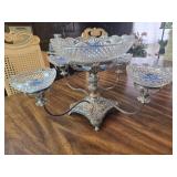 Antique English Silverplate epergne