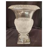 Large Shannon Goldinger Athena Crystal Vase