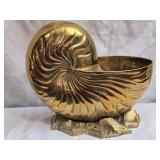 Solid Brass Decorative Shell Bowl