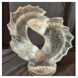 Lalique Crystal Double Fish Deux poissons