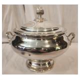 Electroplated serving dish