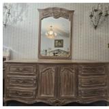 Century 9 drawer dresser with hang up mirror