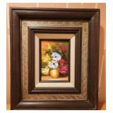 Watson Handpainted Floral Vase on Board