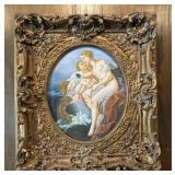 Stunning Large French Painting Gold Gild Frame