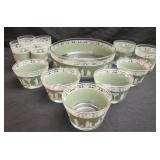 12pcs of vintage Jeannette Glass Hellenic