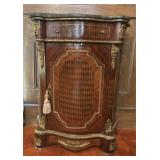 Antique French Side Cabinet with Marble Top