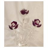 Beautiful Crystal Rose Decor