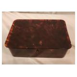 Antique Tortoise Shell Styled Box