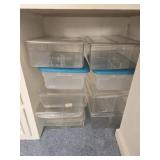 Estate lot of plastic containers