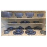 Dansk blue tea set
