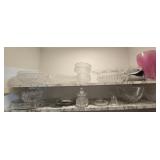 Estate lot of crystal glassware