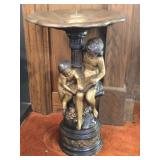 Large Vintage Bronze Heavy Fountain Base
