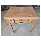 Oak wood sewing cabinet no machine