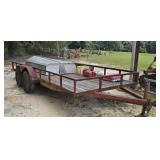 Approx 16 ft Double Axle Trailer TRAILER ONLY