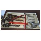 Estate lot of wrenches and more