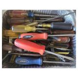 Mixed lot of screwdrivers and more