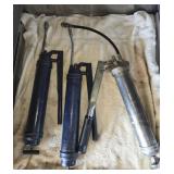 Lot of grease guns