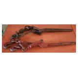 Two heavy duty chain binders