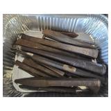 Lot of railroad spikes
