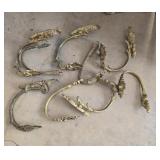 Estate lot of gold color hardware
