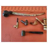 6 misc vintage pipes