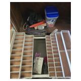 Estate lot of a tackle box and more