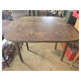 Dark wood table AS IS
