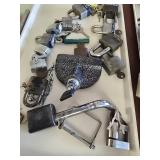 Lot of locks with keys