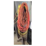 Coat rack with extension cords