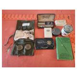 Estate lot of vintage military accessories& more
